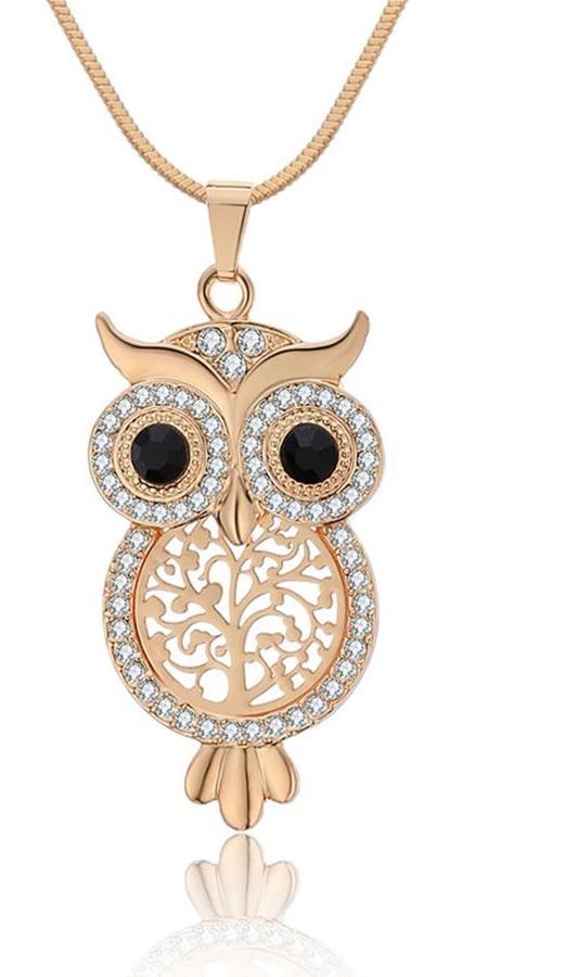 Crystal Owl Necklace