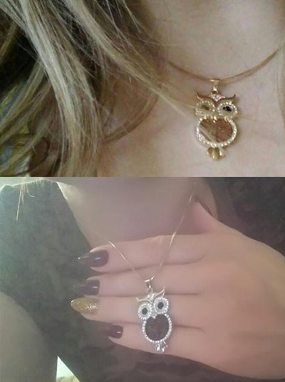 Crystal Owl Necklace