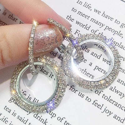 Crystal  Hoop Earrings