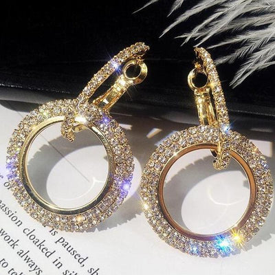 Crystal  Hoop Earrings