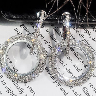 Crystal  Hoop Earrings