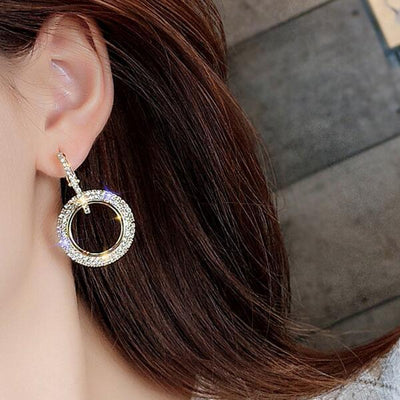 Crystal  Hoop Earrings