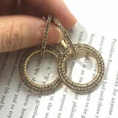 Crystal  Hoop Earrings