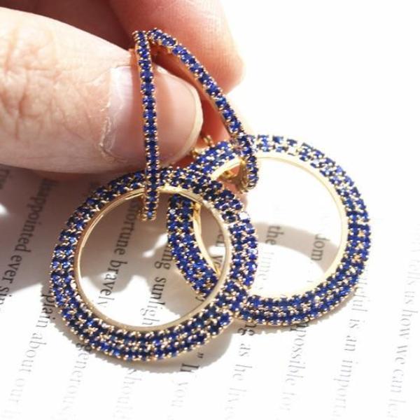 Crystal  Hoop Earrings