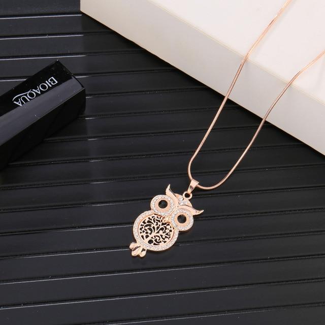 Crystal Owl Necklace