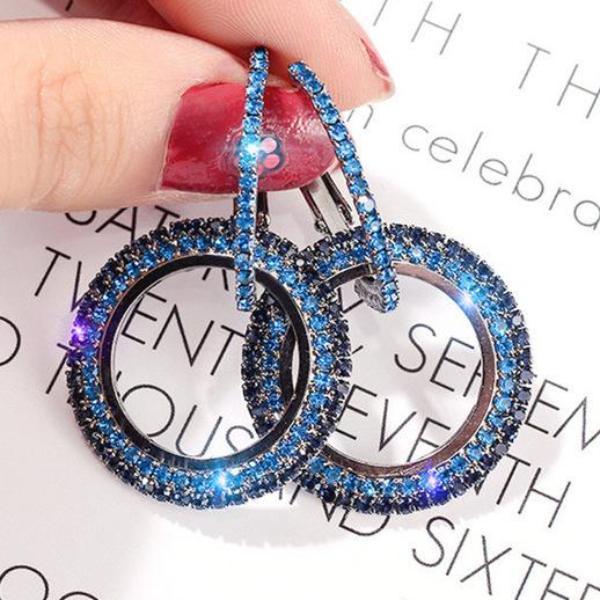Crystal  Hoop Earrings