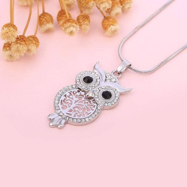 Crystal Owl Necklace
