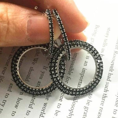 Crystal  Hoop Earrings