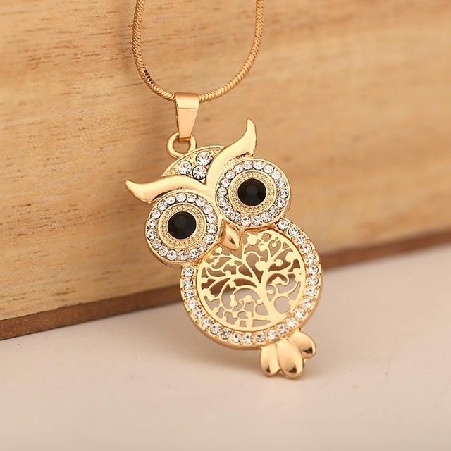Crystal Owl Necklace
