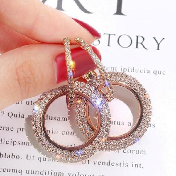 Crystal  Hoop Earrings