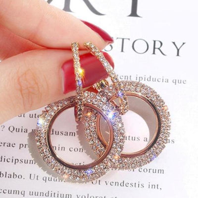 Crystal  Hoop Earrings