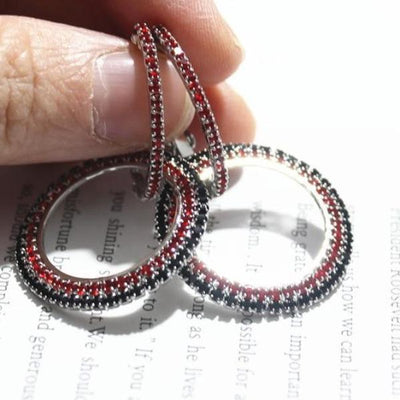Crystal  Hoop Earrings