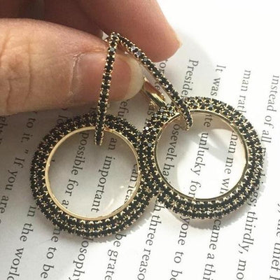 Crystal  Hoop Earrings