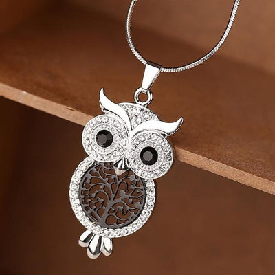 Crystal Owl Necklace