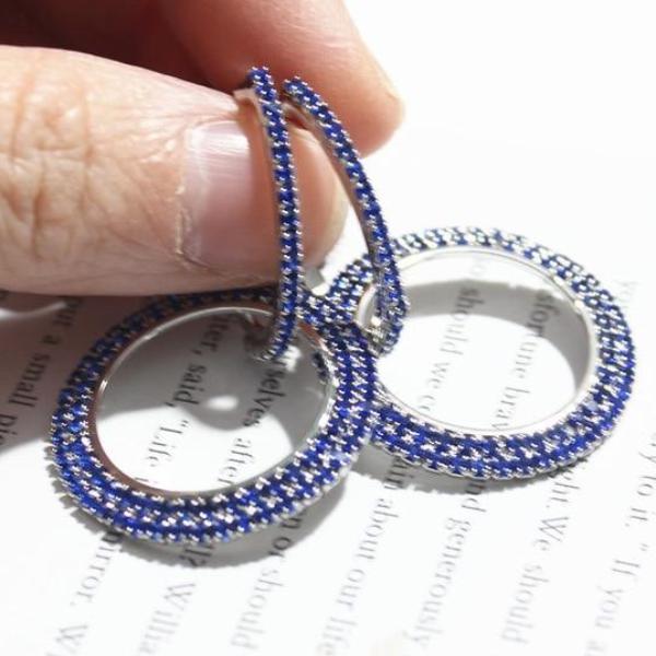 Crystal  Hoop Earrings