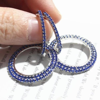 Crystal  Hoop Earrings